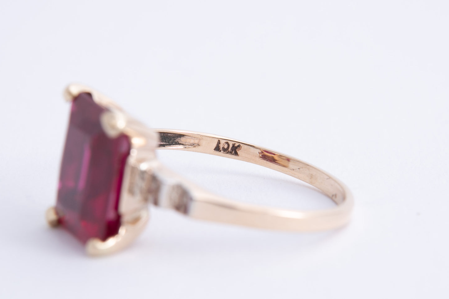 Vintage Created Ruby Ring