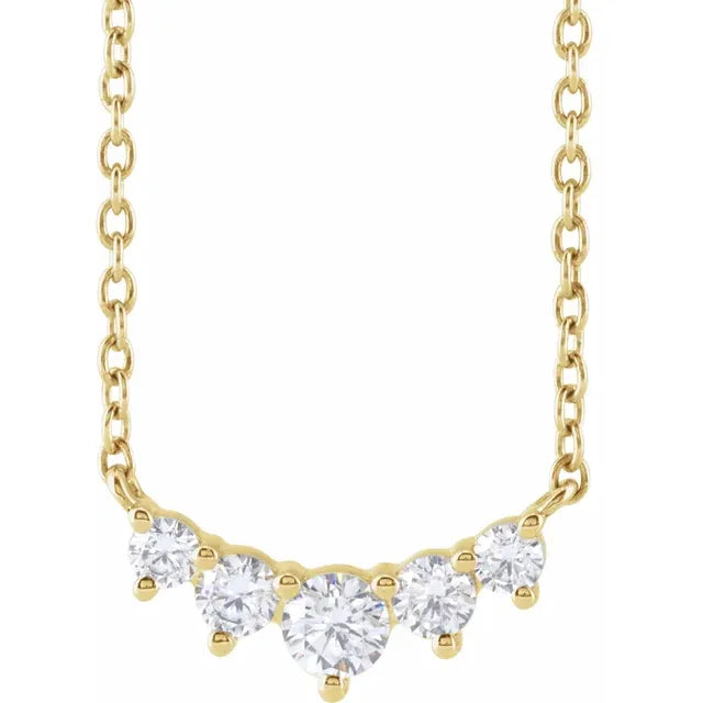Lab-Grown Diamond Graduated 18" Necklace