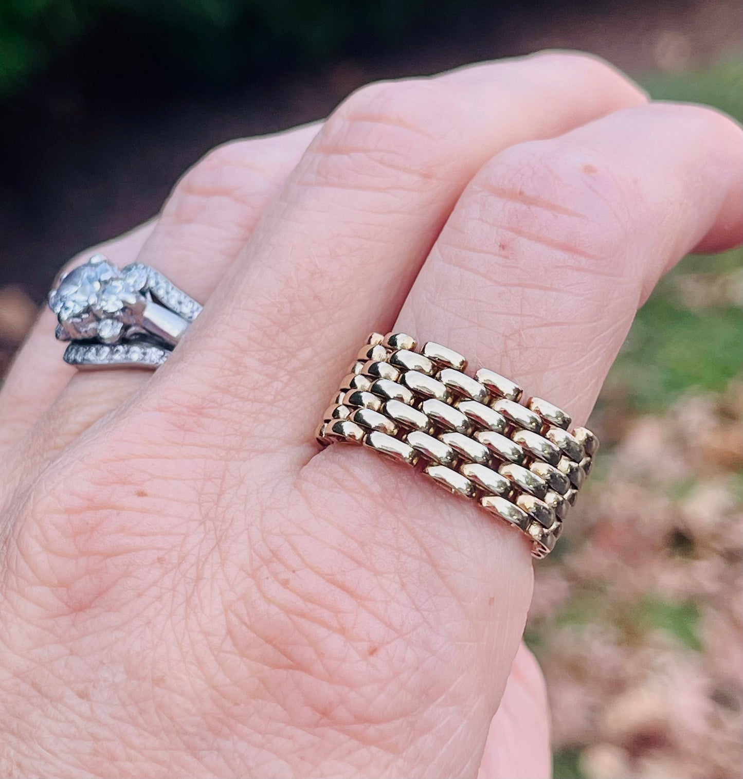 Gold Chain Ring