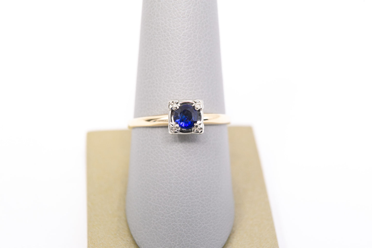 Vintage Blue Sapphire Ring