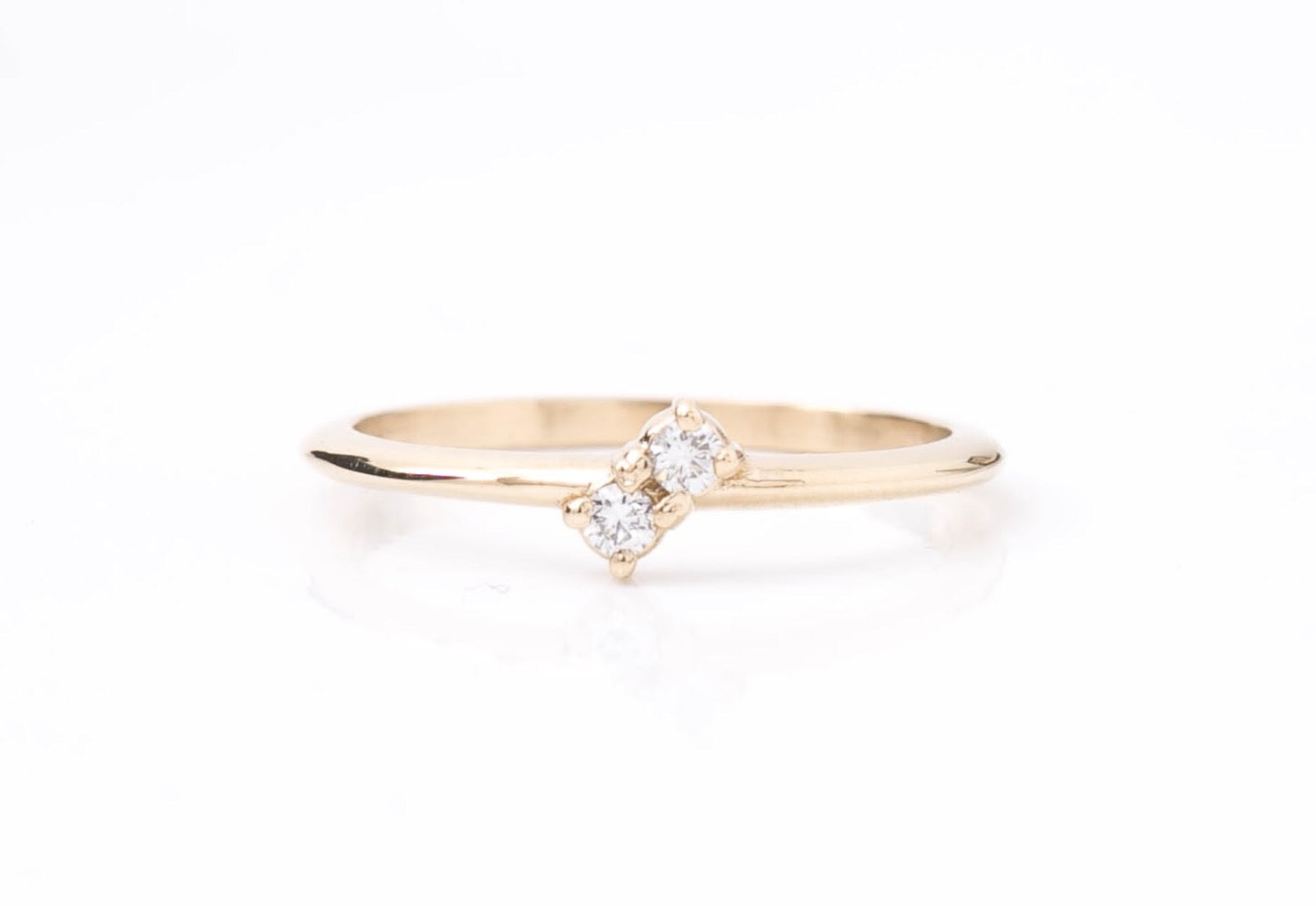 Cute Double Diamond Band