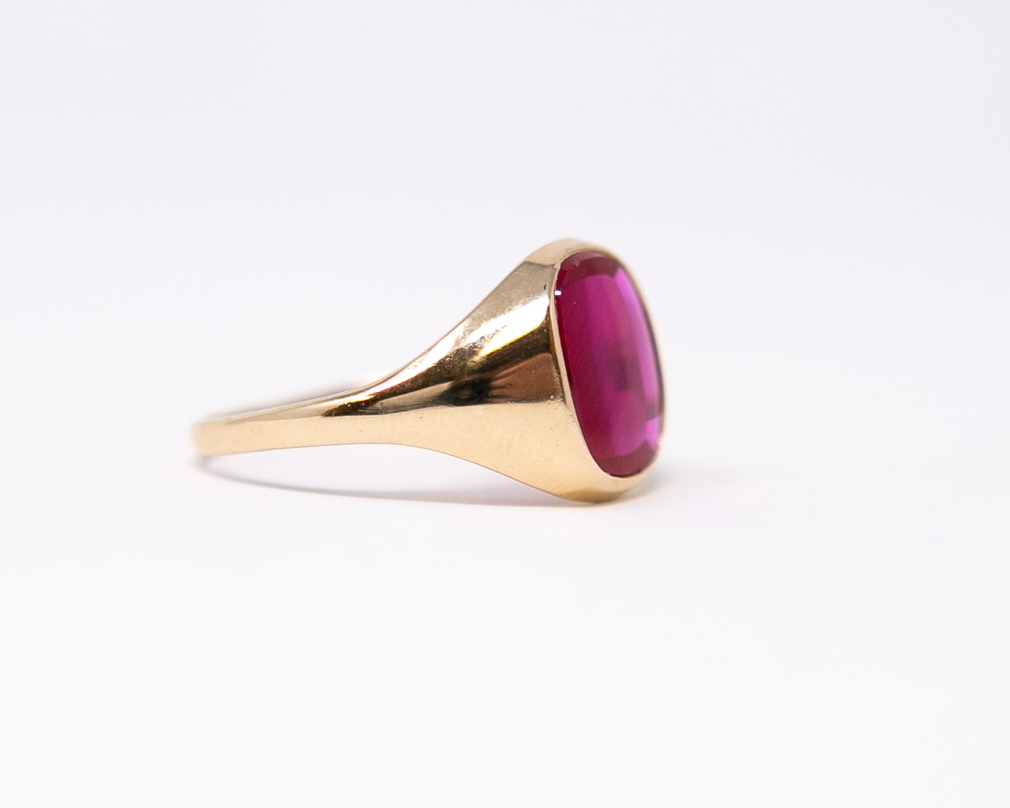 Vintage Created Ruby Ring