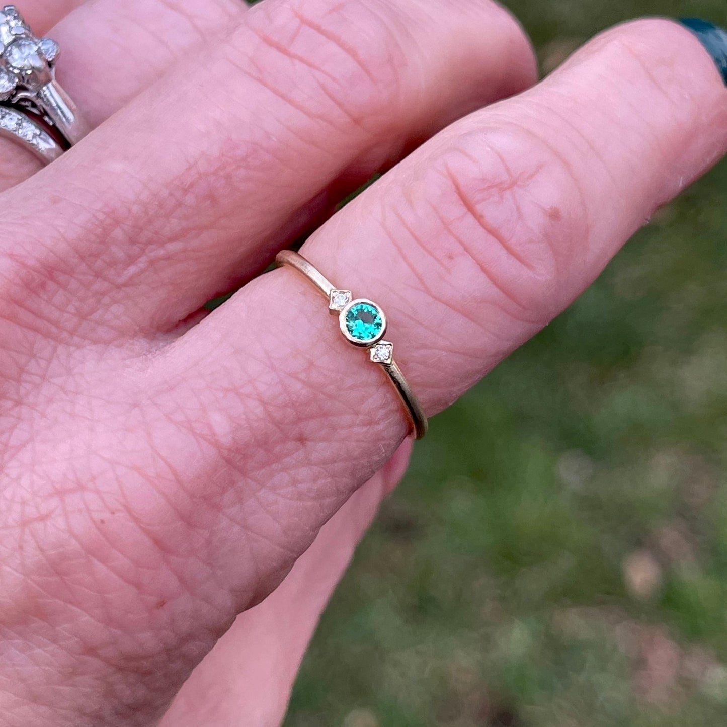 Dainty Gemstone Ring