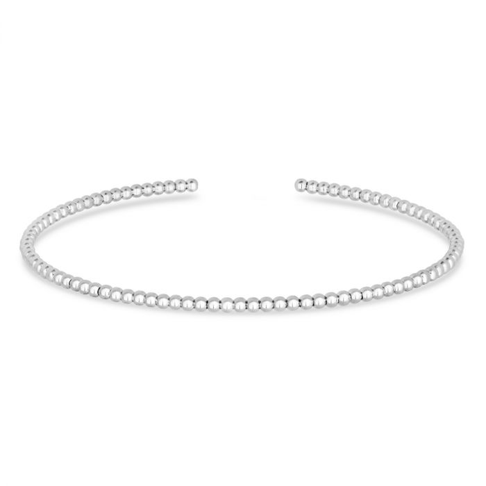 14K Gold 2mm Bead Cuff