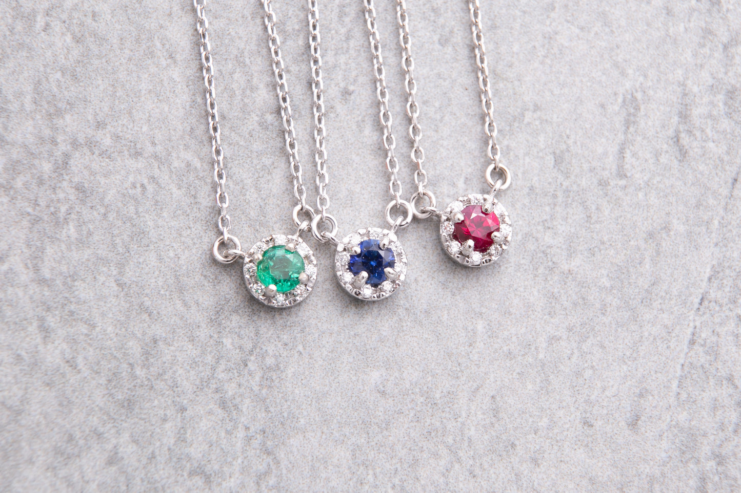 Gemstone Diamond Necklace