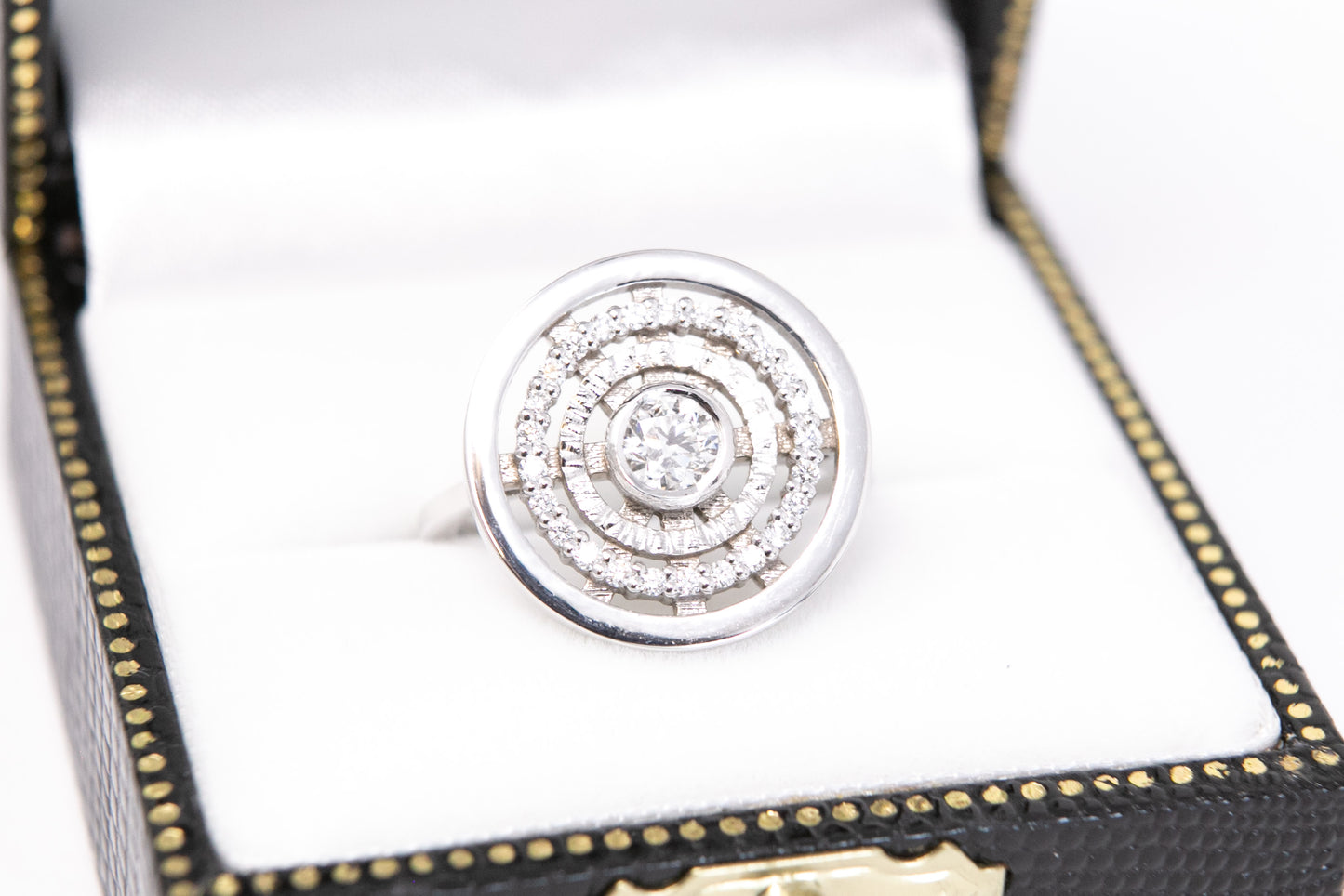 Diamond Orbit Ring - White Gold