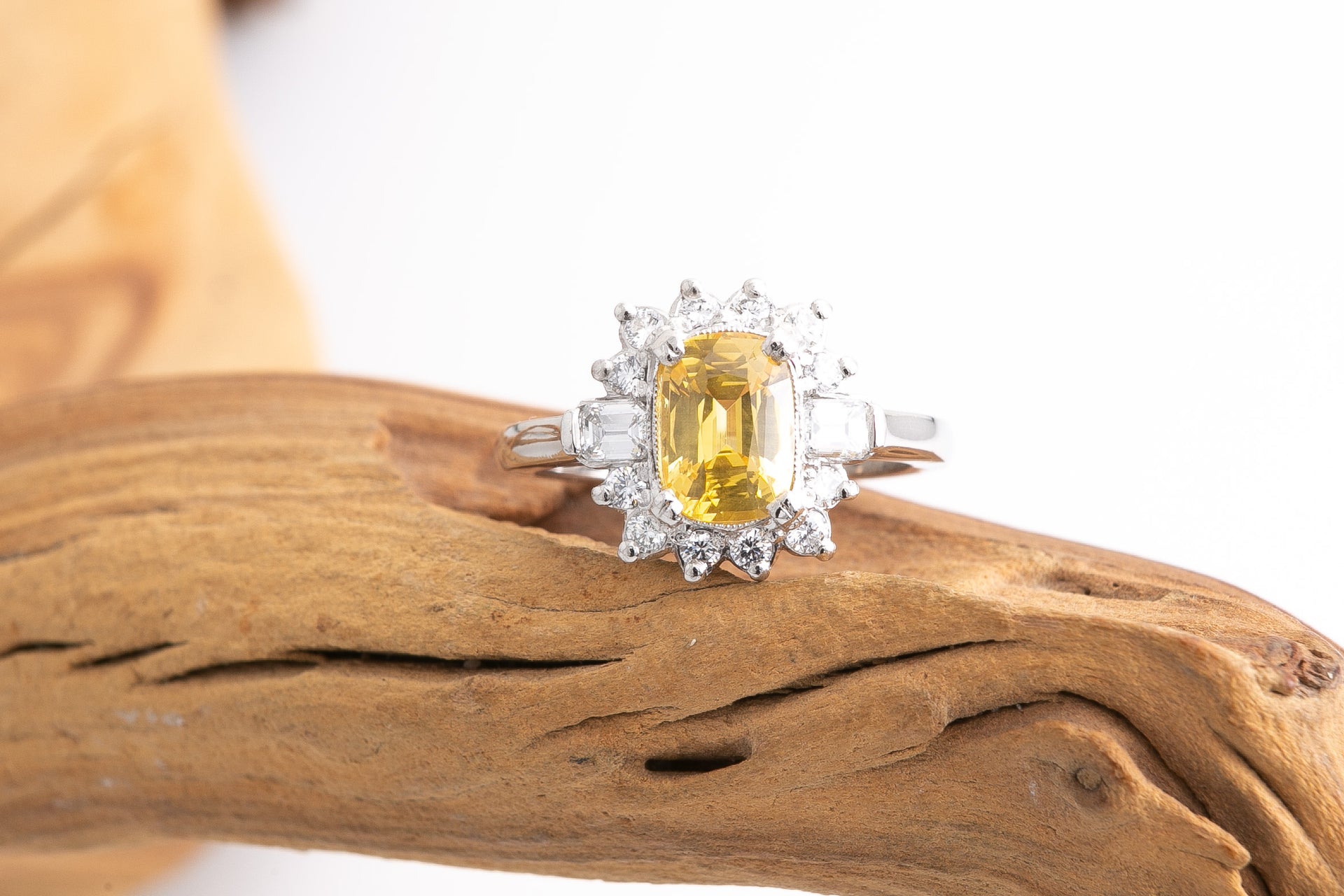 Yellow Sapphire Diamond Ring – ODonnell Goldsmith Jeweler