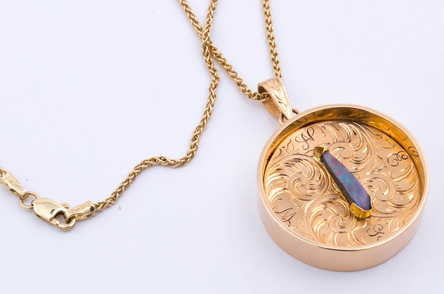 Compass Pendant - Boulder Opal