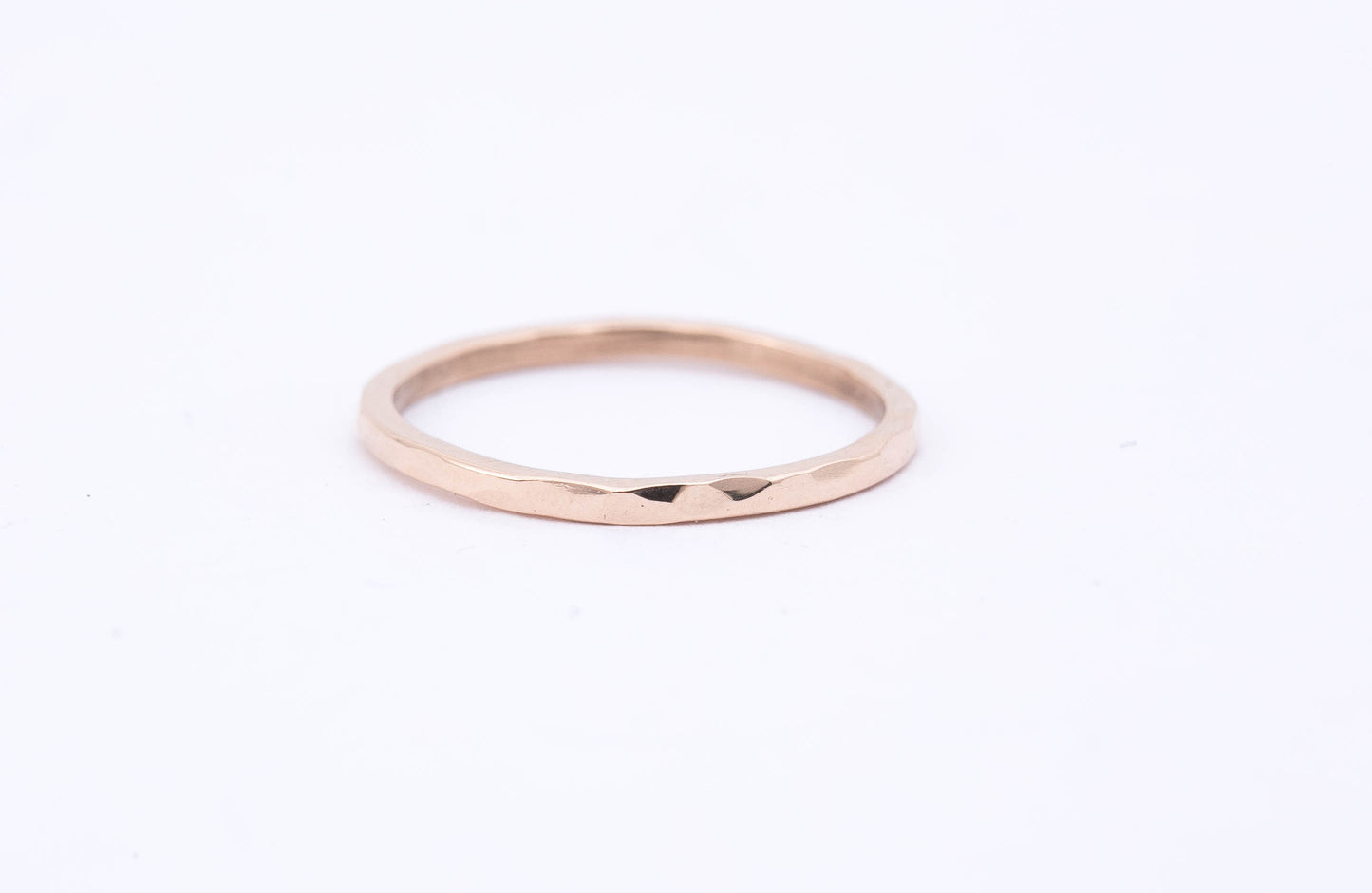 Hammered Gold Band - Recycled Gold