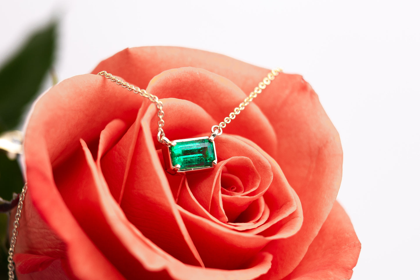 Emerald Gold Necklace